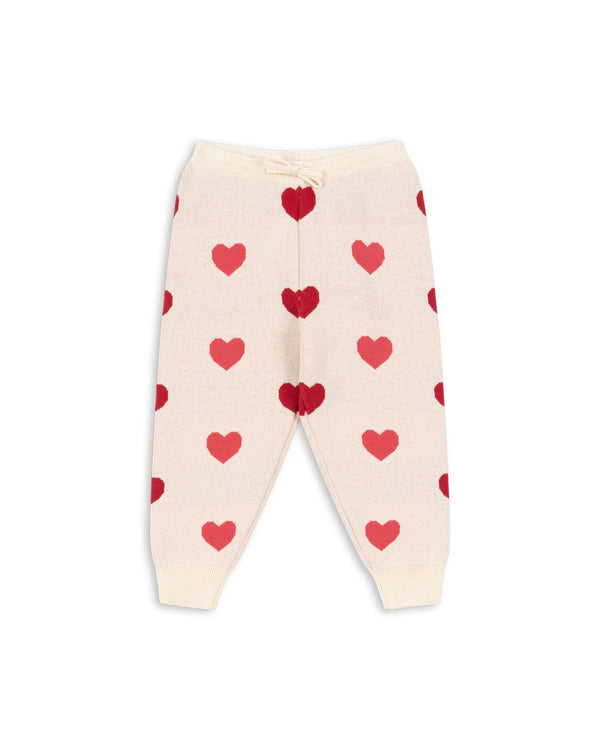 Lapis Knitted Pants Coeur Coloré Duo Pink