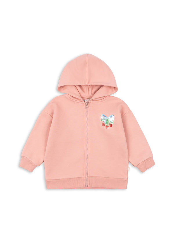 Lou sweatshirt with zipper Mellow Rose