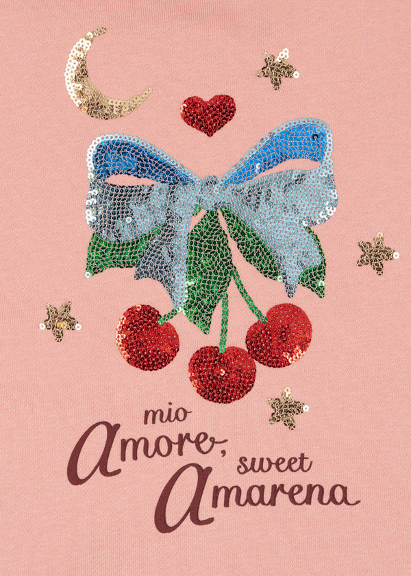 Lou sweatshirt with zipper Mellow Rose