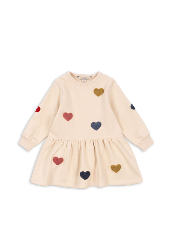 Lou Terry Dress Multi Hearts