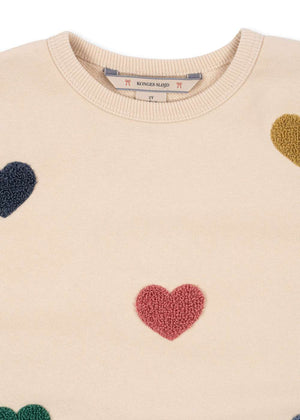 Lou Sweatshirt Multi Hearts von Konges Sløjd, weitere Ansicht