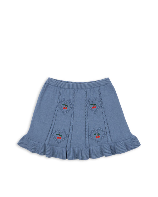 Soleil knitted skirt Country Blue