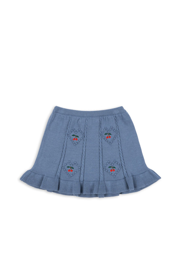 Soleil knitted skirt Country Blue