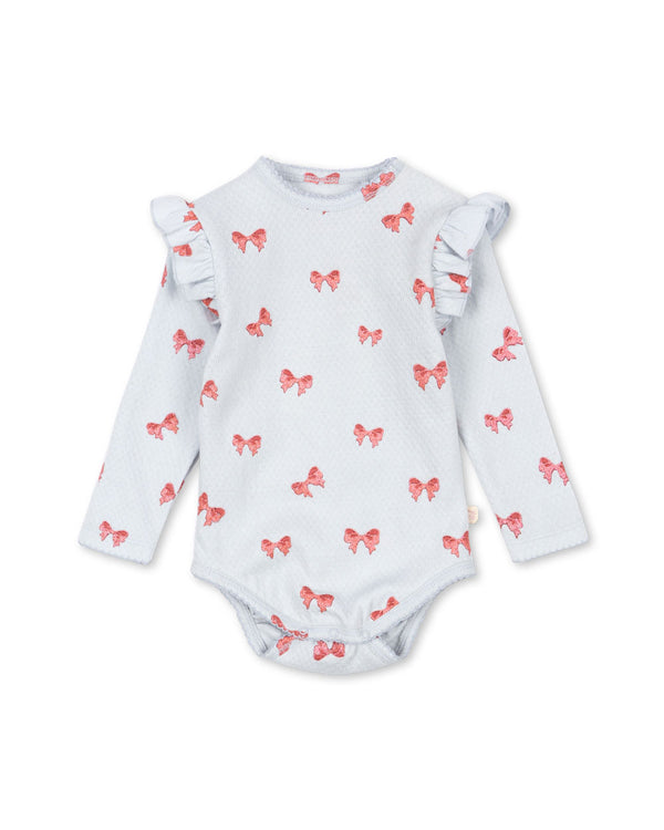 Sui Ruffle Body Rosia Blue Bow