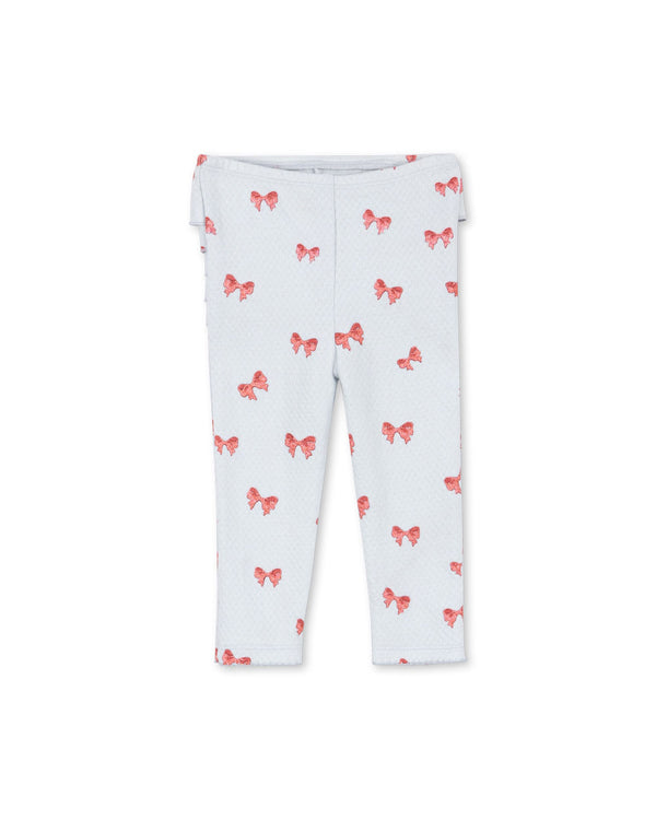 Sui Ruffle Leggings Rosia Blue Bow