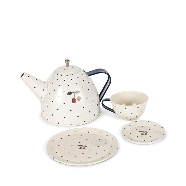 Blue Dot Tea Set