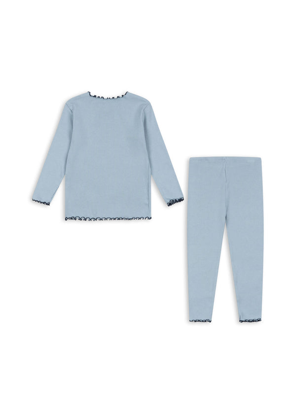 Rivi Ribbed Set Blue Fog