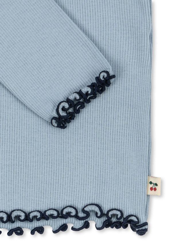 Rivi Ribbed Set Blue Fog