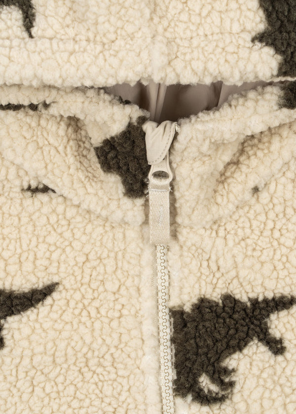 Jody teddy hoodie jacket Dino Silhouette