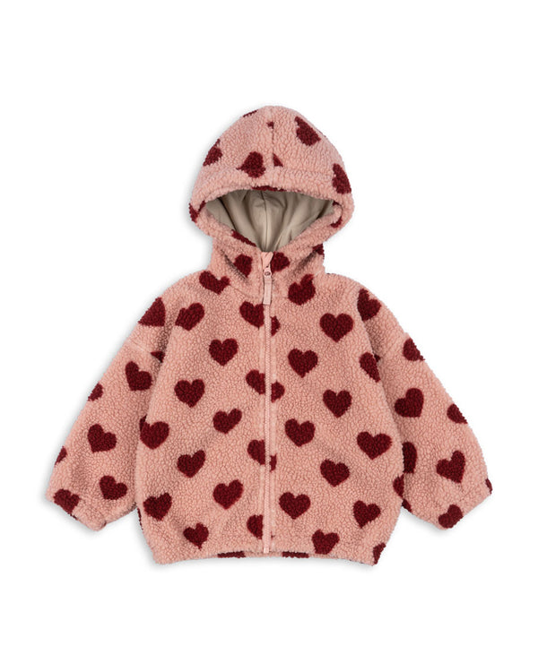 Jody teddy hoodie jacket Coeur Mellow