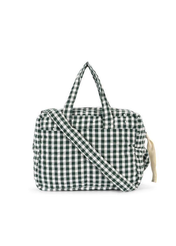 Dolls changing bag Green Check