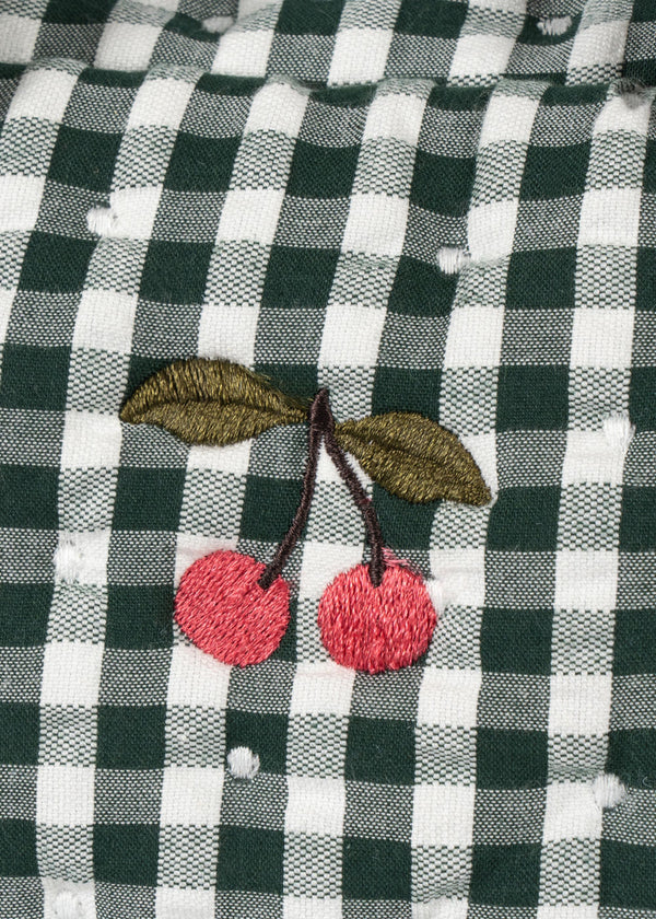 Dolls changing bag Green Check