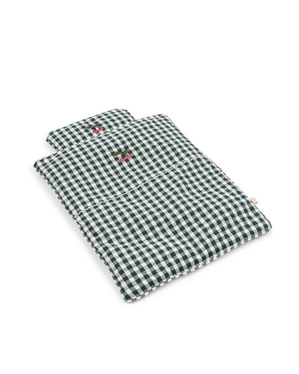 Doll bedding Green Check
