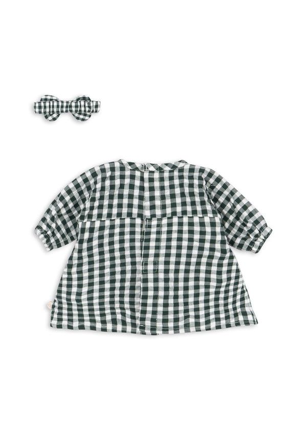 Doll Clothing Set Green Check