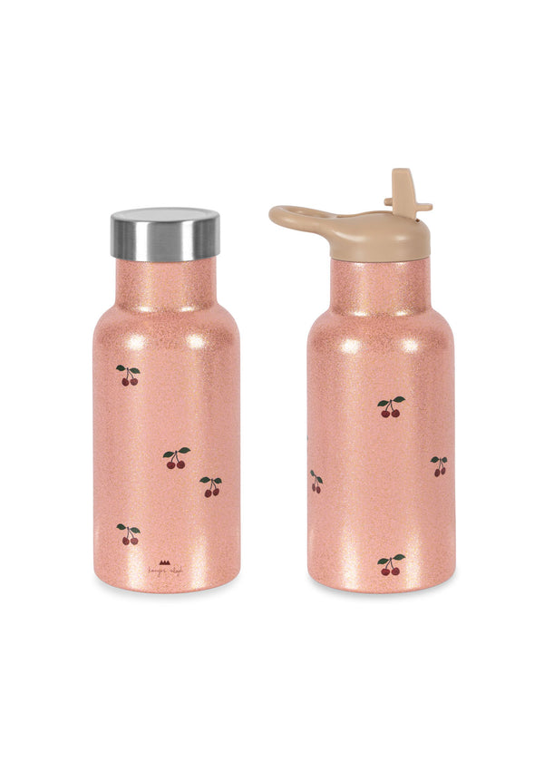 Thermo drinking bottle Cherry Glitter