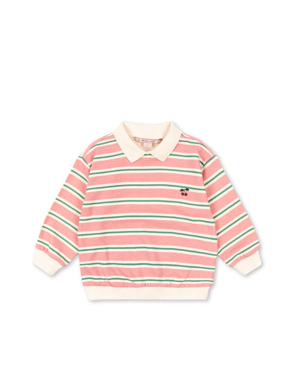 Spotty Lanarm Polo Blush Bound Stripe