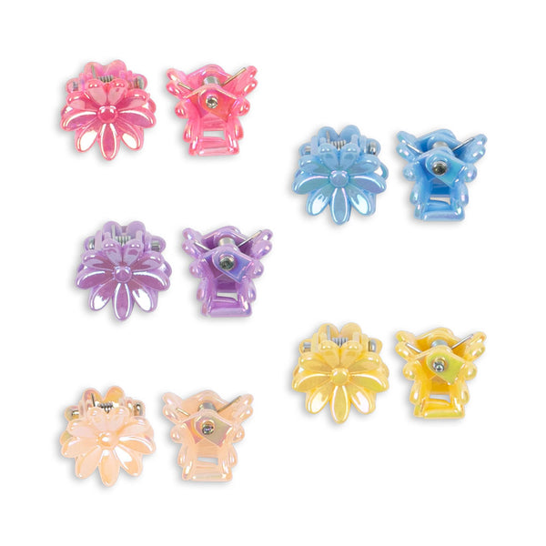10-Pack Mini Flower Hair Clips