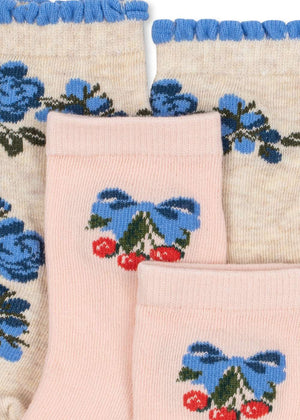 Detail der verstärkten Ferse der Socken von Konges Sløjd