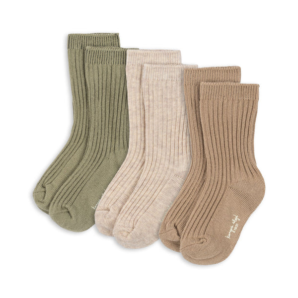 3-Pack Ribbed Socks Mix