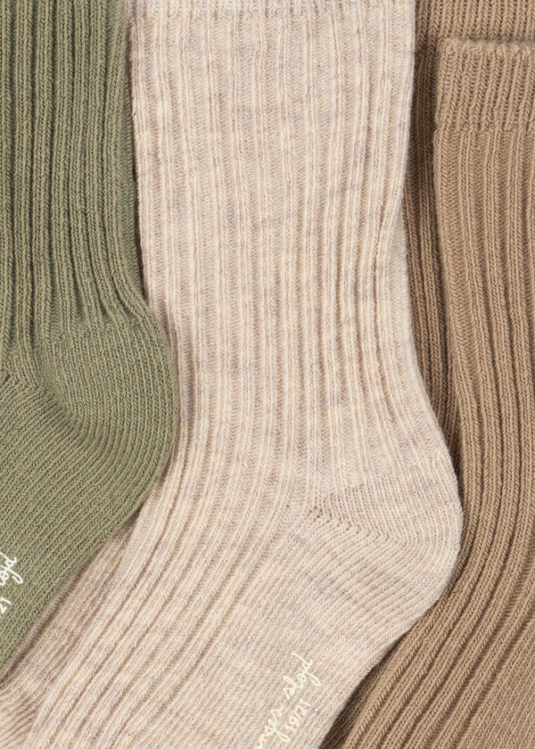 3-Pack Ribbed Socks Mix
