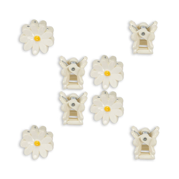 8-Pack Mini Daisy Hair Clips