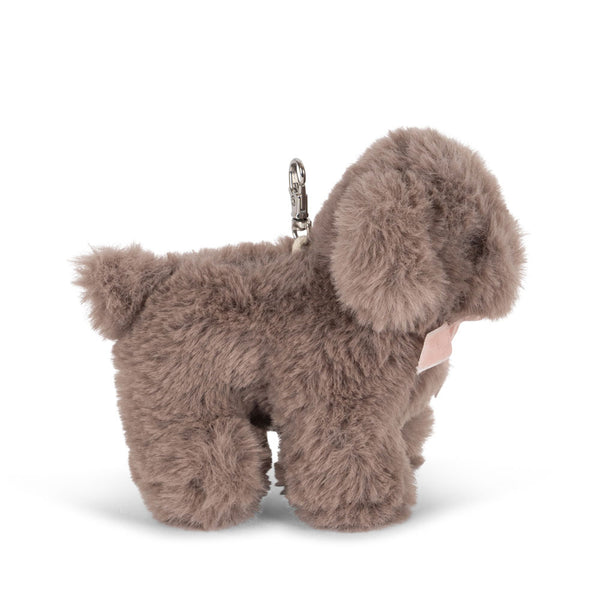 Brown puppy keychain