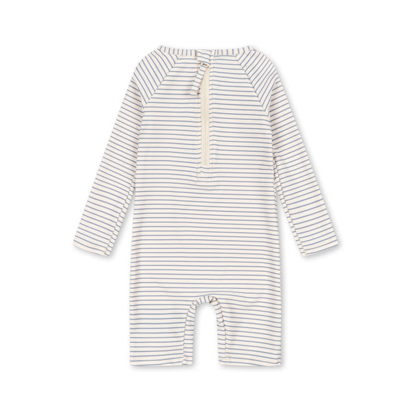 Aster Swimsuit Onesie Stripe Blue