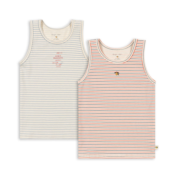 2-Pack Tank Top Stripe Bluie / Stripe Tricolore