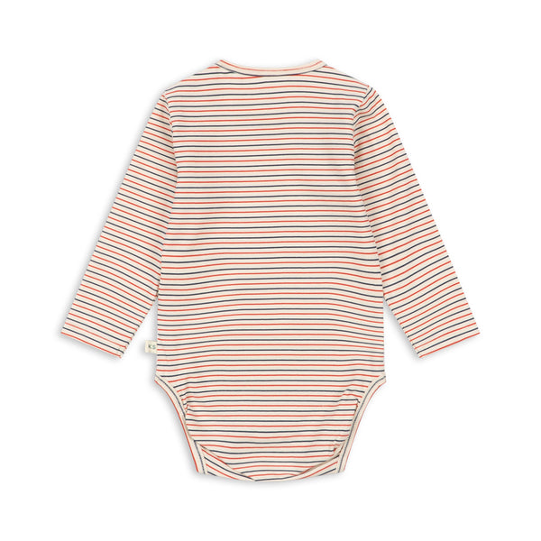 Basic long-sleeved body Stripe Tricolore