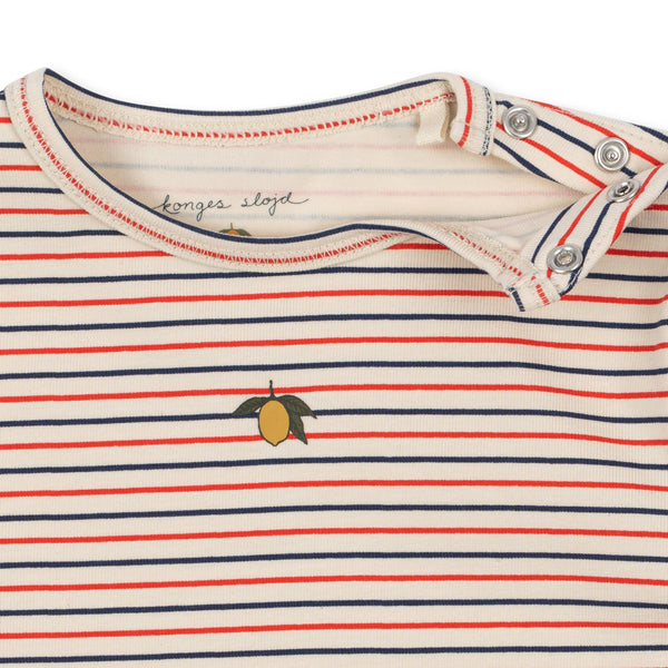 Basic long-sleeved body Stripe Tricolore