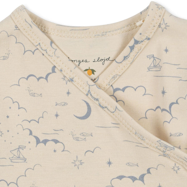 Basic Newborn Romper Cielo Marino