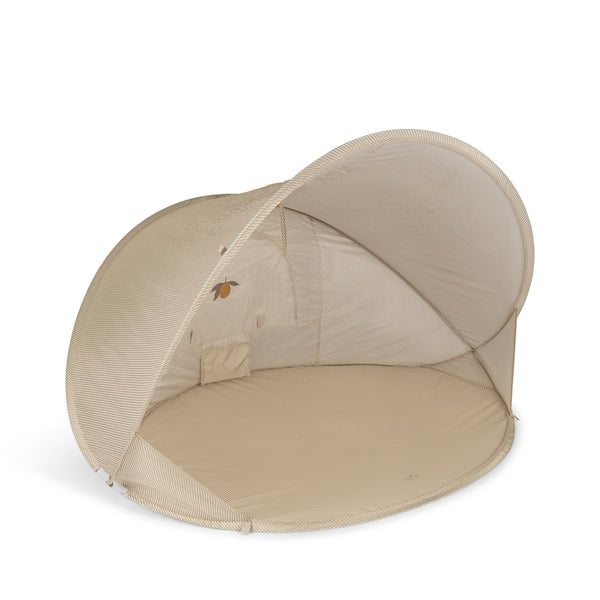 Pop-up Beach Tent Tea Stripe