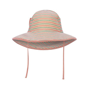 Konges Sløjd Bowwow Bade-Sonnenhut Blush Stripe mit UPF 50+