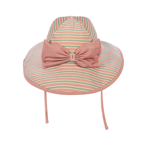 Bowwow Bathing Sun Hat Blush Stripe