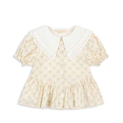 Coeur Collar Blouse Ciel Mirage