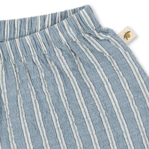 Konges Sløjd Elliot Shorts Trio Bleu Stripe Blaustreifen – Nahaufnahme