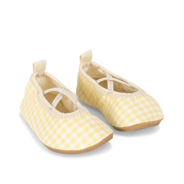 Etta UV bathing shoes Banana Almond Check