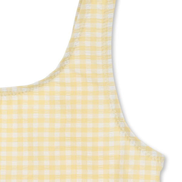 Etta Swimsuit Banana Almond Check