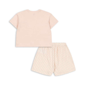 Konges Sløjd Famo Fit-Set Fraise Dot Erdbeer-Print – Nahaufnahme