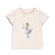 Famo Buttercream puff-sleeved T-shirt