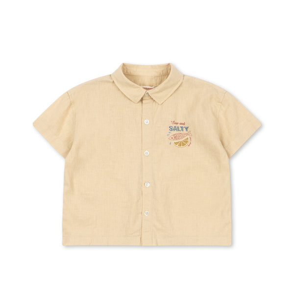 Franzen linen shirt Sea Mist