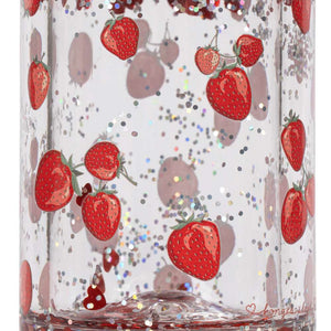 Konges Sløjd Glitzer-Trinkflasche Fragola auslaufsicher