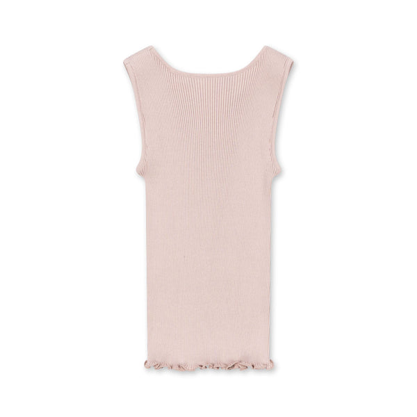 Kara silk tank top Pale Blush