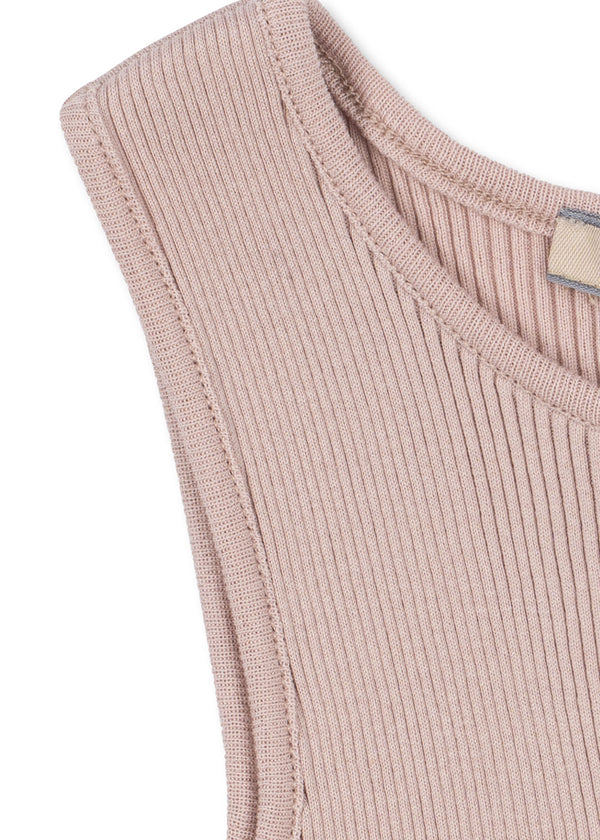 Kara silk tank top Pale Blush