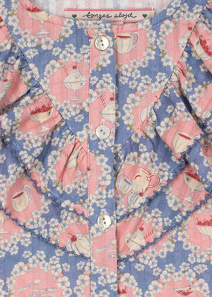 Detail der Rüschen am Kim Shirt Snack Time von Konges Sløjd