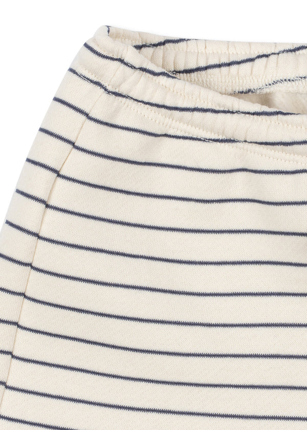 Lou Flintstone Stripe sweat shorts