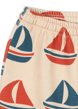 Kinder-Jogginghose Loupy Lou Ahoy von Konges Sløjd im Streifenprint