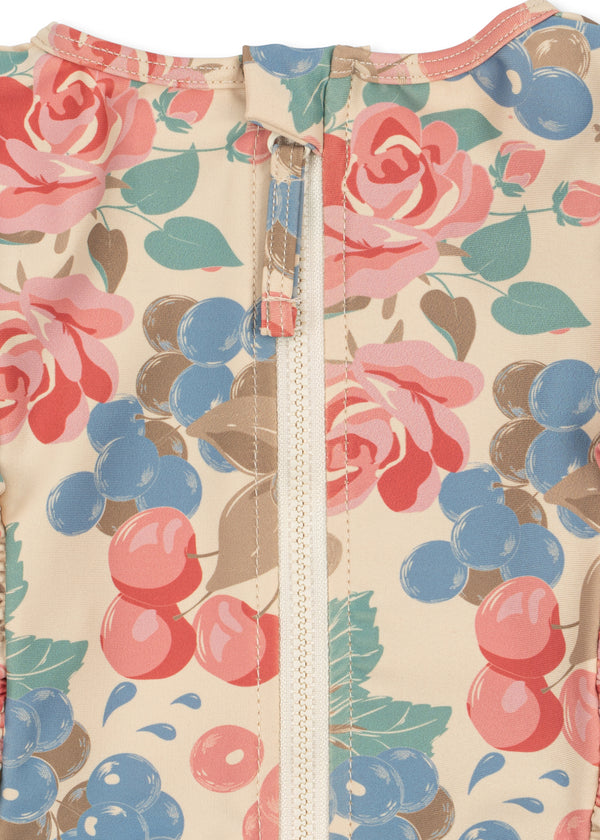 Manuca Ruffled Swimsuit Bloomiegrape