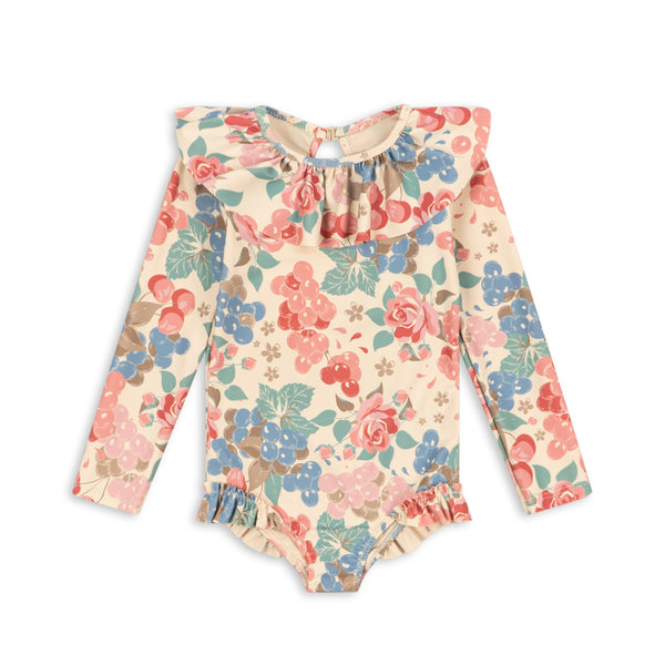 Manuca long-sleeved swimsuit Bloomiegrape