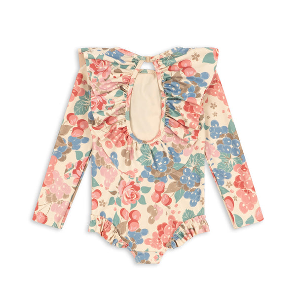 Manuca long-sleeved swimsuit Bloomiegrape